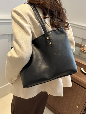 PU Leather Medium Shoulder Bag-Teresa's Fashionista LLC