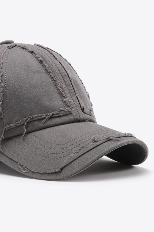Distressed Adjustable Baseball Cap-Teresa's Fashionista LLC