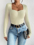 Ribbed Long Sleeve T-Shirt-Teresa's Fashionista LLC