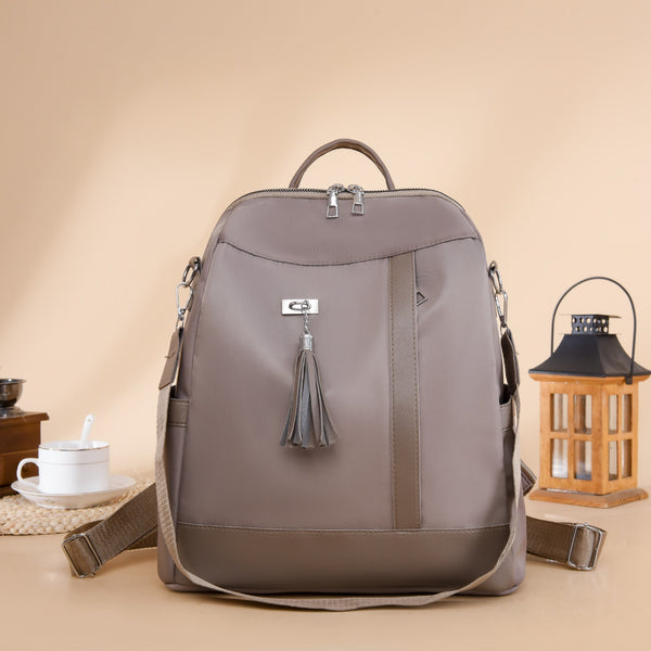 Tassel Oxford Cloth Backpack Bag-Teresa's Fashionista LLC