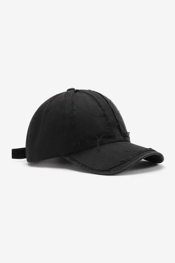 Distressed Adjustable Baseball Cap-Teresa's Fashionista LLC