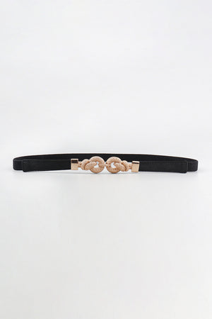 Zinc Alloy Buckle PU Leather Belt-Teresa's Fashionista LLC