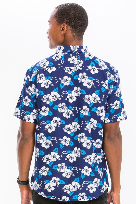 HAWAIIAN BUTTON DOWN SHIRT-Teresa's Fashionista LLC