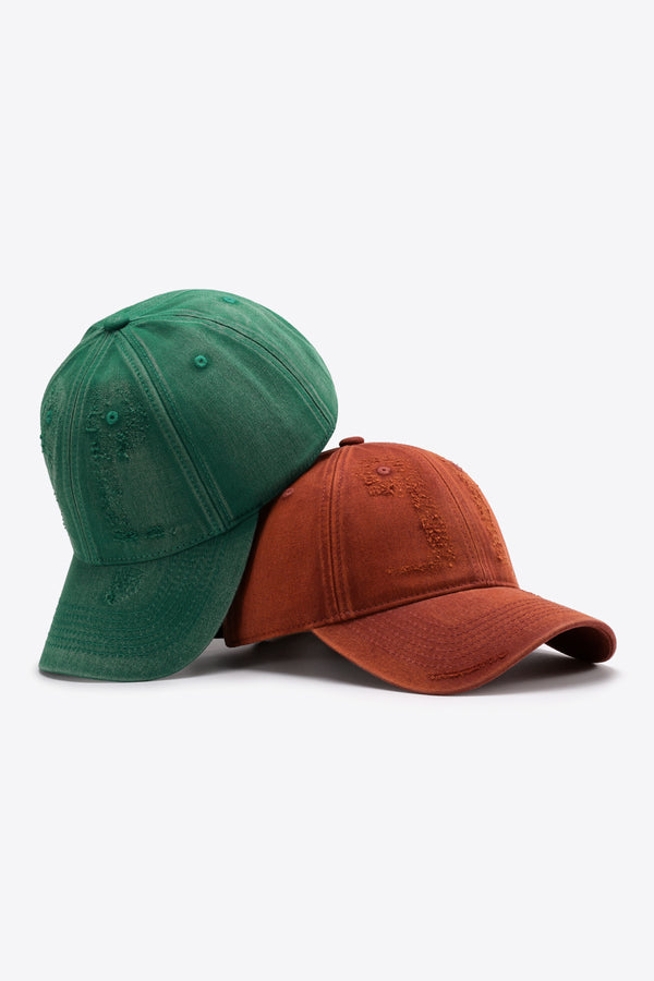 Distressed Adjustable Baseball Cap-Teresa's Fashionista LLC