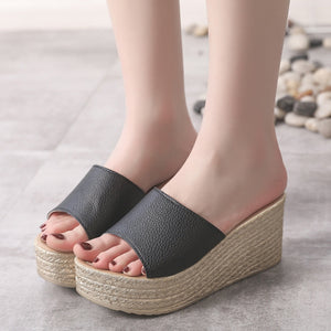 PU Leather Open Toe Sandals-Teresa's Fashionista LLC