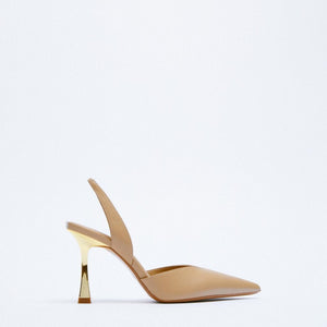 PU Leather Point Toe Stiletto Heel Pumps-Teresa's Fashionista LLC