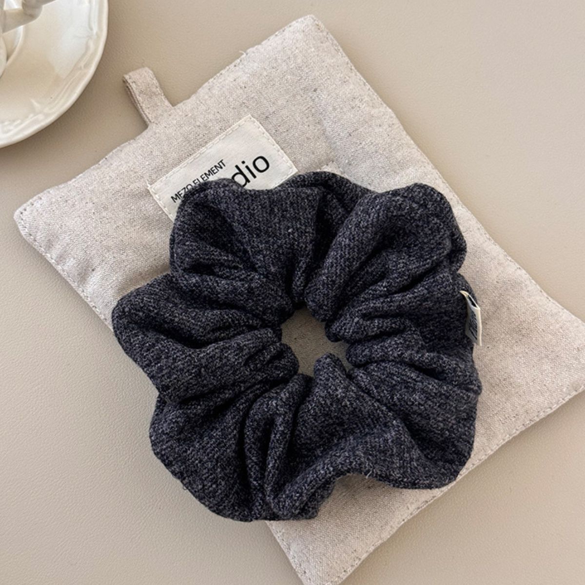 3-Piece Ruched Heathered Elastic Hair Scrunchy - Teresa's Fashionista LLC