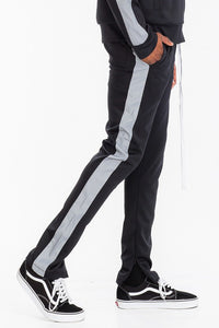 SLIM SKINNY  STRIPE DESIGN TRACK PANT JOGGERS