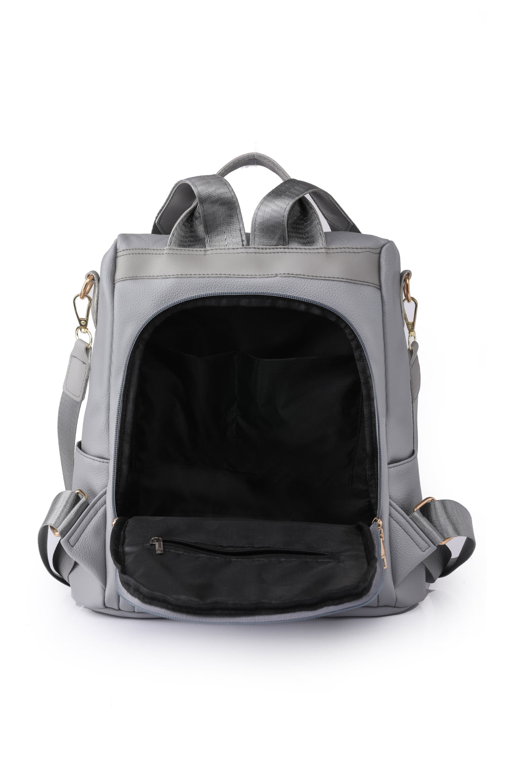 Pum-Pum Zipper Backpack-Teresa&#39;s Fashionista LLC