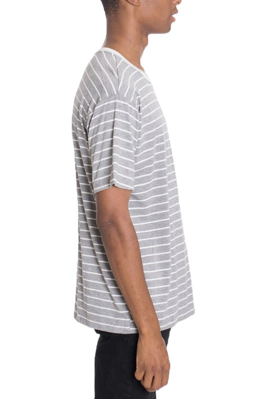 Weiv Short Sleeve Striped T Shirt-Teresa's Fashionista LLC