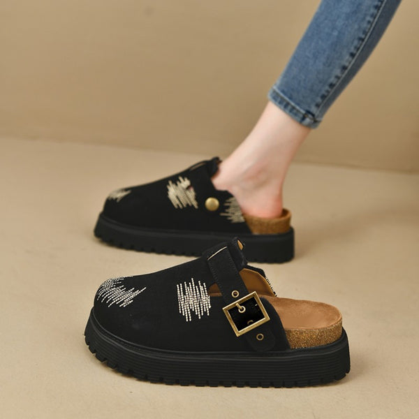 Round Toe Platform Loafers-Teresa's Fashionista LLC