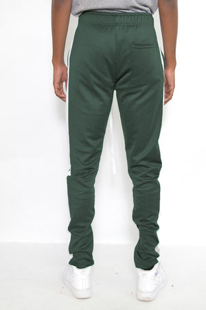 SLIM FIT SINGLE STRIPE TRACK PANT-Teresa's Fashionista LLC
