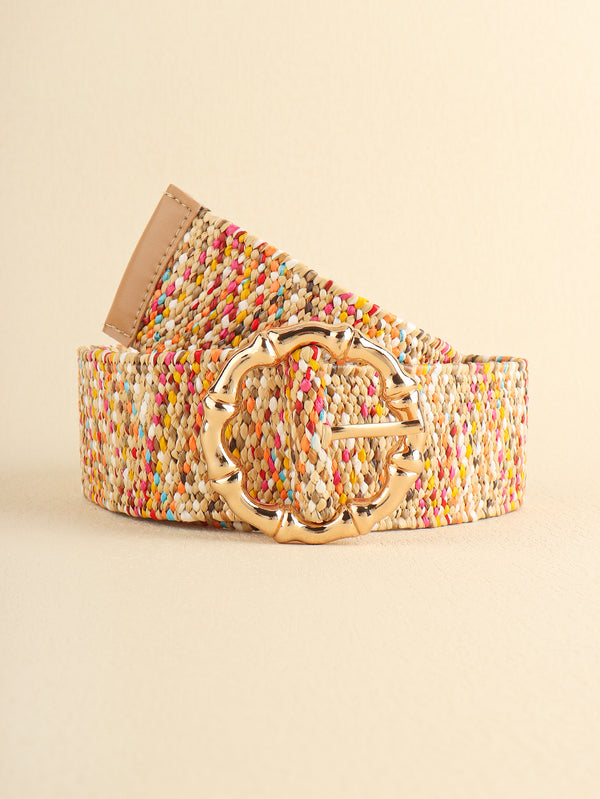 Multicolored Wide Belt-Teresa's Fashionista LLC