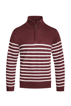 QUARTER ZIPPER PULLOVER SWEATER-Teresa's Fashionista LLC