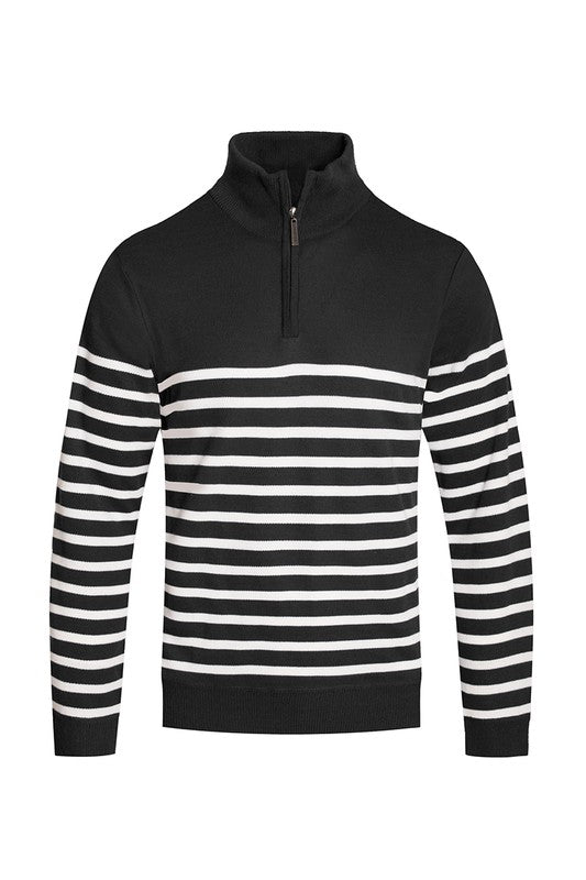 QUARTER ZIPPER PULLOVER SWEATER-Teresa's Fashionista LLC