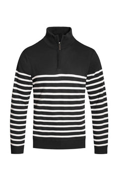 QUARTER ZIPPER PULLOVER SWEATER-Teresa's Fashionista LLC