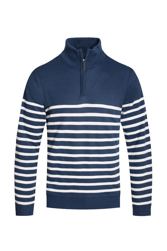 QUARTER ZIPPER PULLOVER SWEATER-Teresa's Fashionista LLC