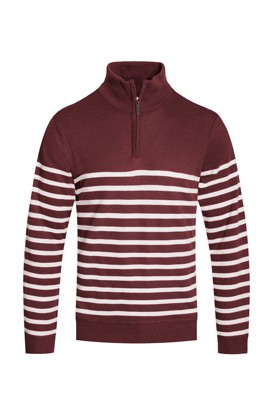 QUARTER ZIPPER PULLOVER SWEATER-Teresa's Fashionista LLC