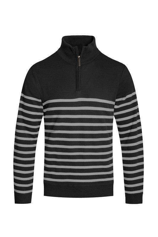 QUARTER ZIPPER PULLOVER SWEATER-Teresa's Fashionista LLC