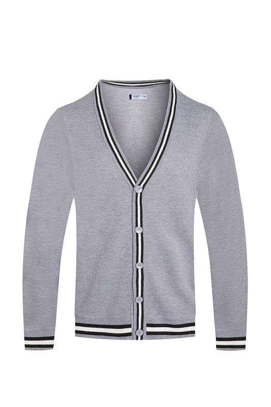 TWO STRIPE CARDIGAN-Teresa's Fashionista LLC