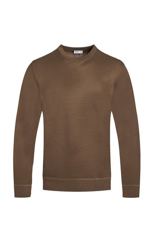 SOLID COLOR ROUND NECK SWEATER-Teresa's Fashionista LLC