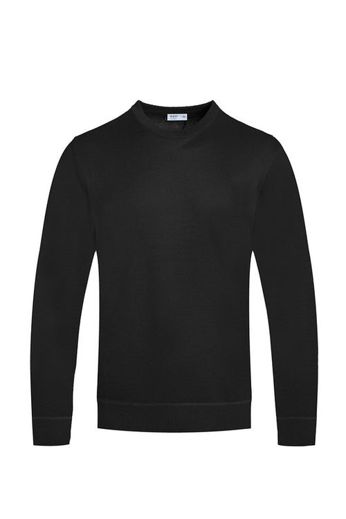 SOLID COLOR ROUND NECK SWEATER-Teresa's Fashionista LLC