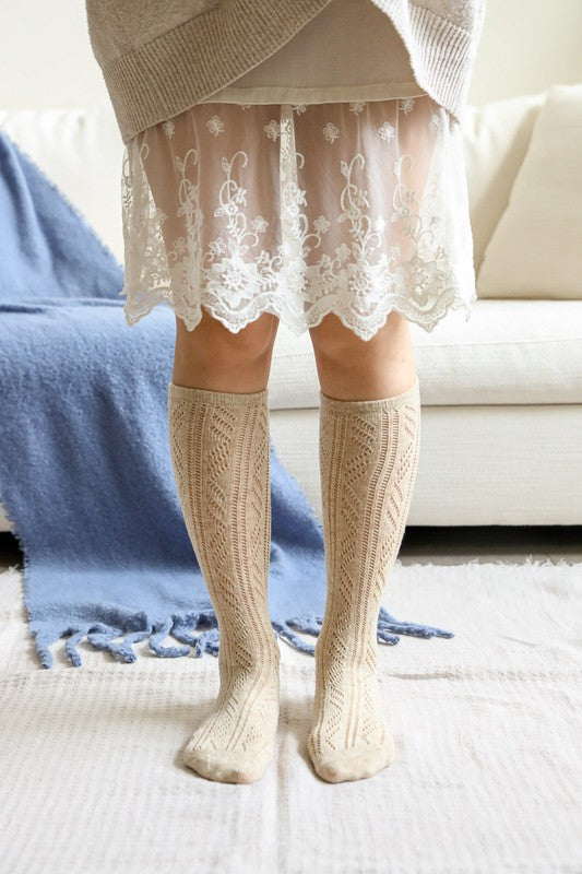 Classic Knit Calf Socks-Teresa's Fashionista LLC