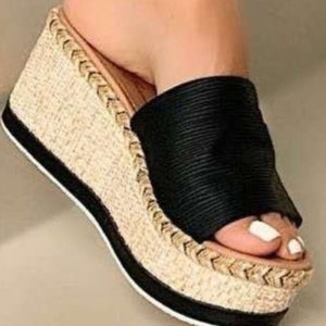 PU Leather Open Toe Sandals-Teresa's Fashionista LLC