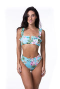 MINT TROPICAL FLORAL BIKINI SET-Teresa's Fashionista LLC