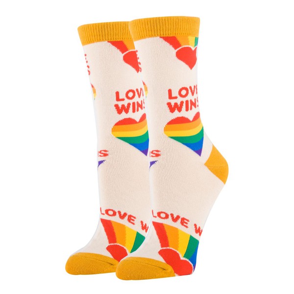 Love Wins - Women's Funny Socks-Teresa's Fashionista LLC