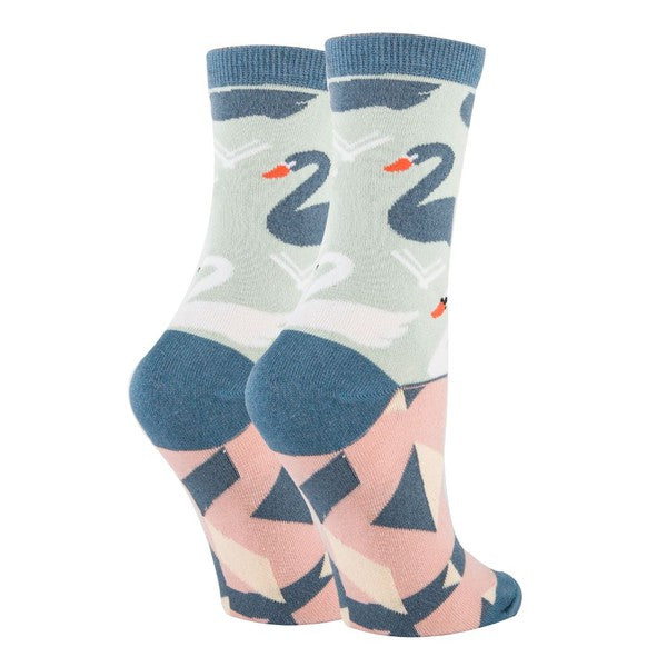 Black Swan - Women's Crew Socks-Teresa's Fashionista LLC