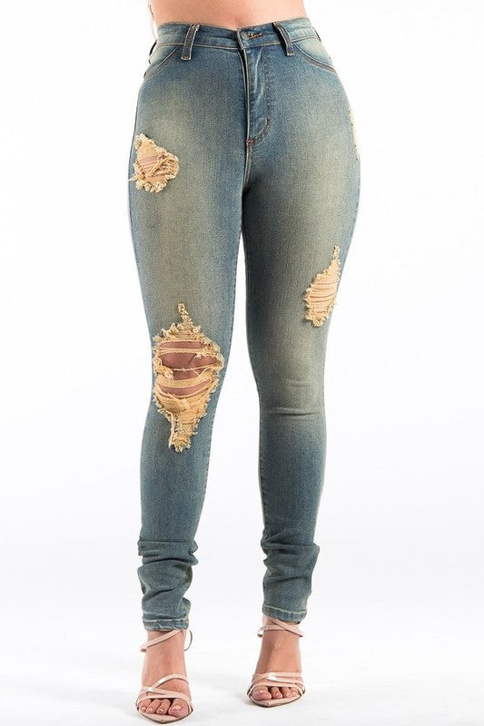 Kylie Skinny Jean in Sand - Teresa's Fashionista LLC
