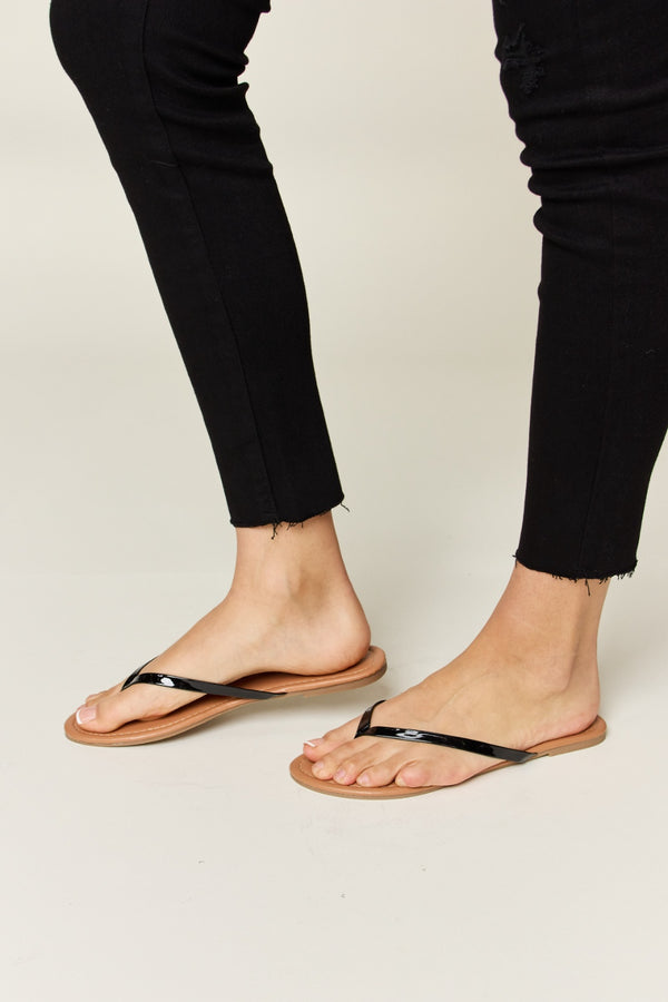 WILD DIVA PU Leather Open Toe Sandals-Teresa's Fashionista LLC