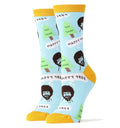 Bob Ross Happy Tree - Women's Funny Socks-Teresa's Fashionista LLC
