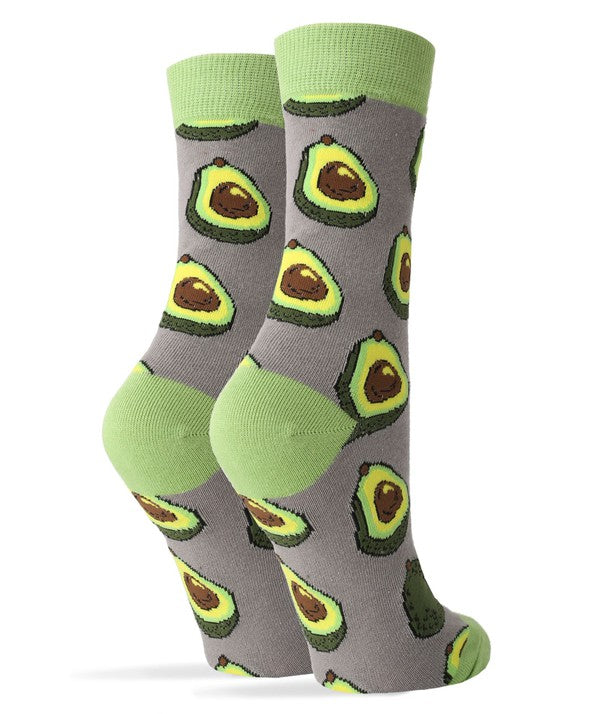 Avocado Life - Women's Funny Crew Socks-Teresa's Fashionista LLC