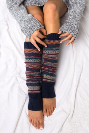 Short Fairisle Legwarmer-Teresa's Fashionista LLC