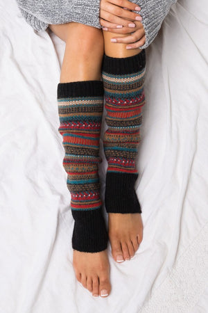 Short Fairisle Legwarmer-Teresa's Fashionista LLC