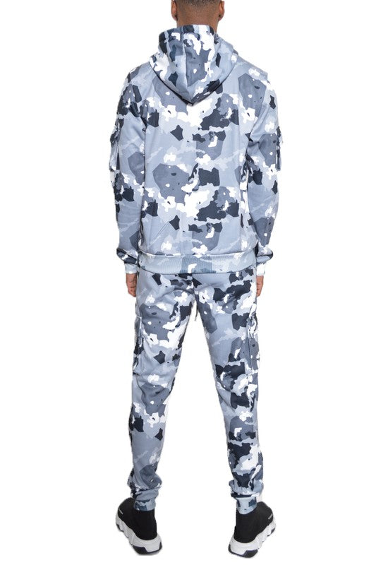 FULL CAMO HOODIE COTTON SWEAT SET-Teresa's Fashionista LLC