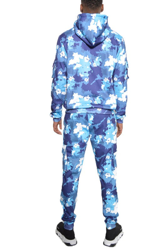 FULL CAMO HOODIE COTTON SWEAT SET-Teresa's Fashionista LLC
