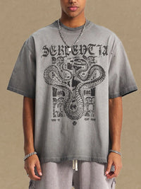 Men's Graphic Round Neck Half Sleeve T-Shirt