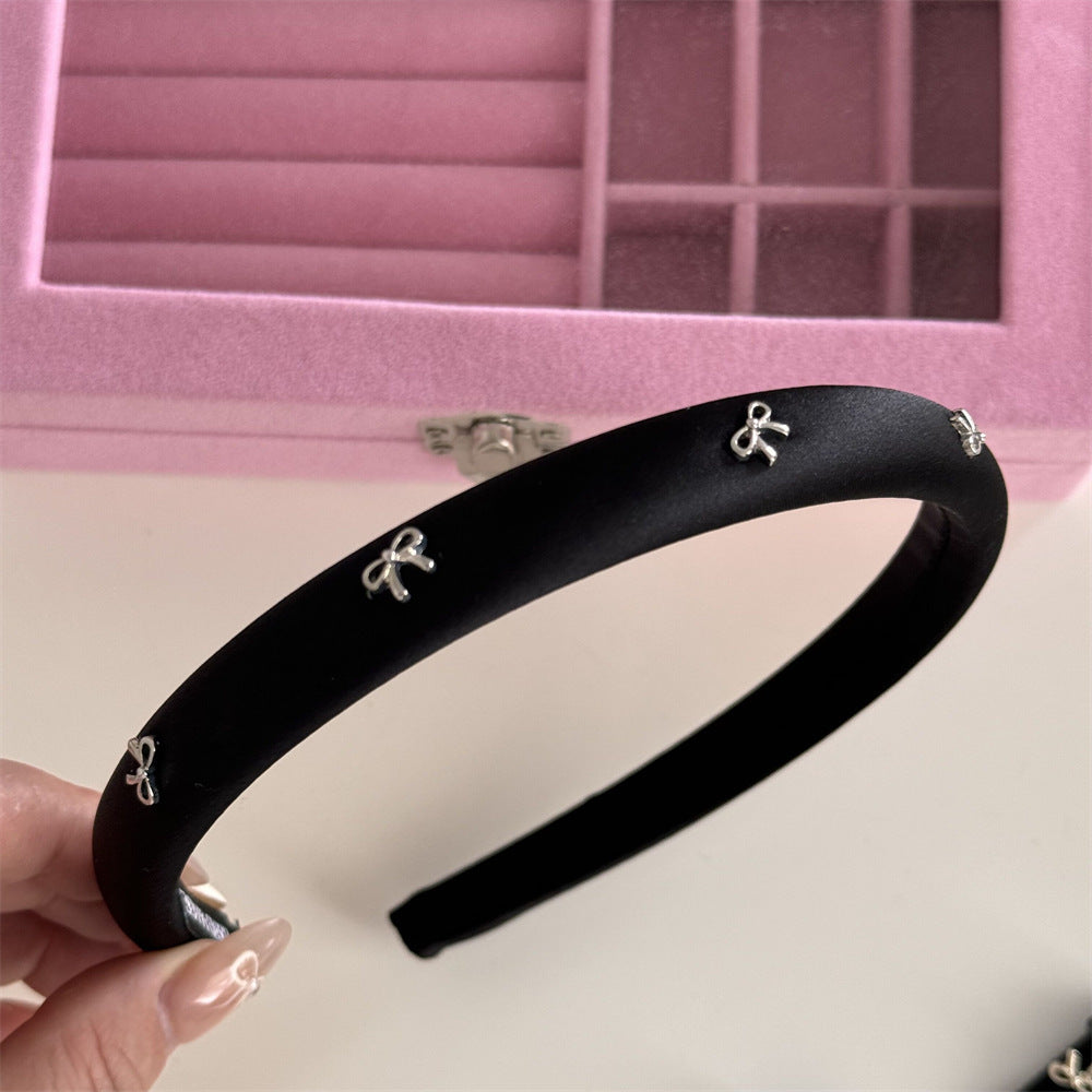 Alloy Bow Trim Headband - Teresa's Fashionista LLC