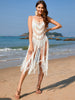 Fringe Openwork Spaghetti Strap Cover-Up-Teresa's Fashionista LLC