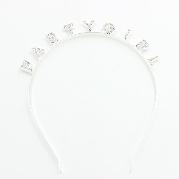 PARTY GIRL RHINESTONE HEAD BAND-Teresa's Fashionista LLC