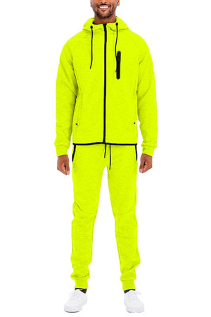 Mens Full Zip Sweat Pant Sweat Set-Teresa's Fashionista LLC