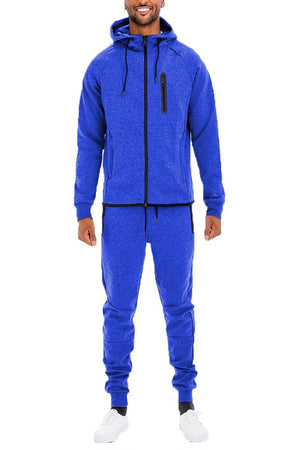 Mens Full Zip Sweat Pant Sweat Set-Teresa's Fashionista LLC