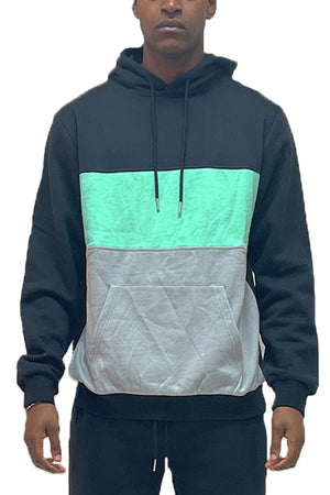 COLOR BLOCK PULLOVER HOODIE-Teresa's Fashionista LLC