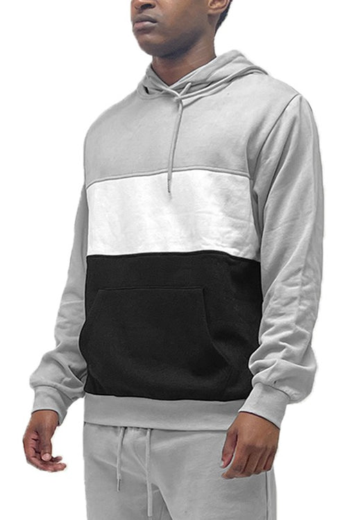 COLOR BLOCK PULLOVER HOODIE-Teresa's Fashionista LLC