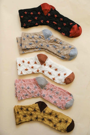 Star Design Socks-Teresa's Fashionista LLC