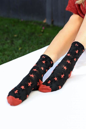 Star Design Socks-Teresa's Fashionista LLC