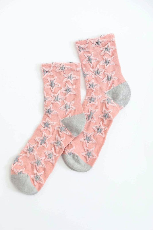 Star Design Socks-Teresa's Fashionista LLC